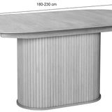 Išskleidžiamas stalas Gativel, dūminto ąžuolo