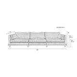 Sofa Blossom, įvairių spalvų 335 cm