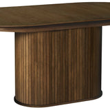 Išskleidžiamas stalas Gativel, dūminto ąžuolo