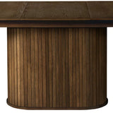 Išskleidžiamas stalas Gativel, dūminto ąžuolo