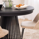 Išskleidžiamas stalas Garda, juodas