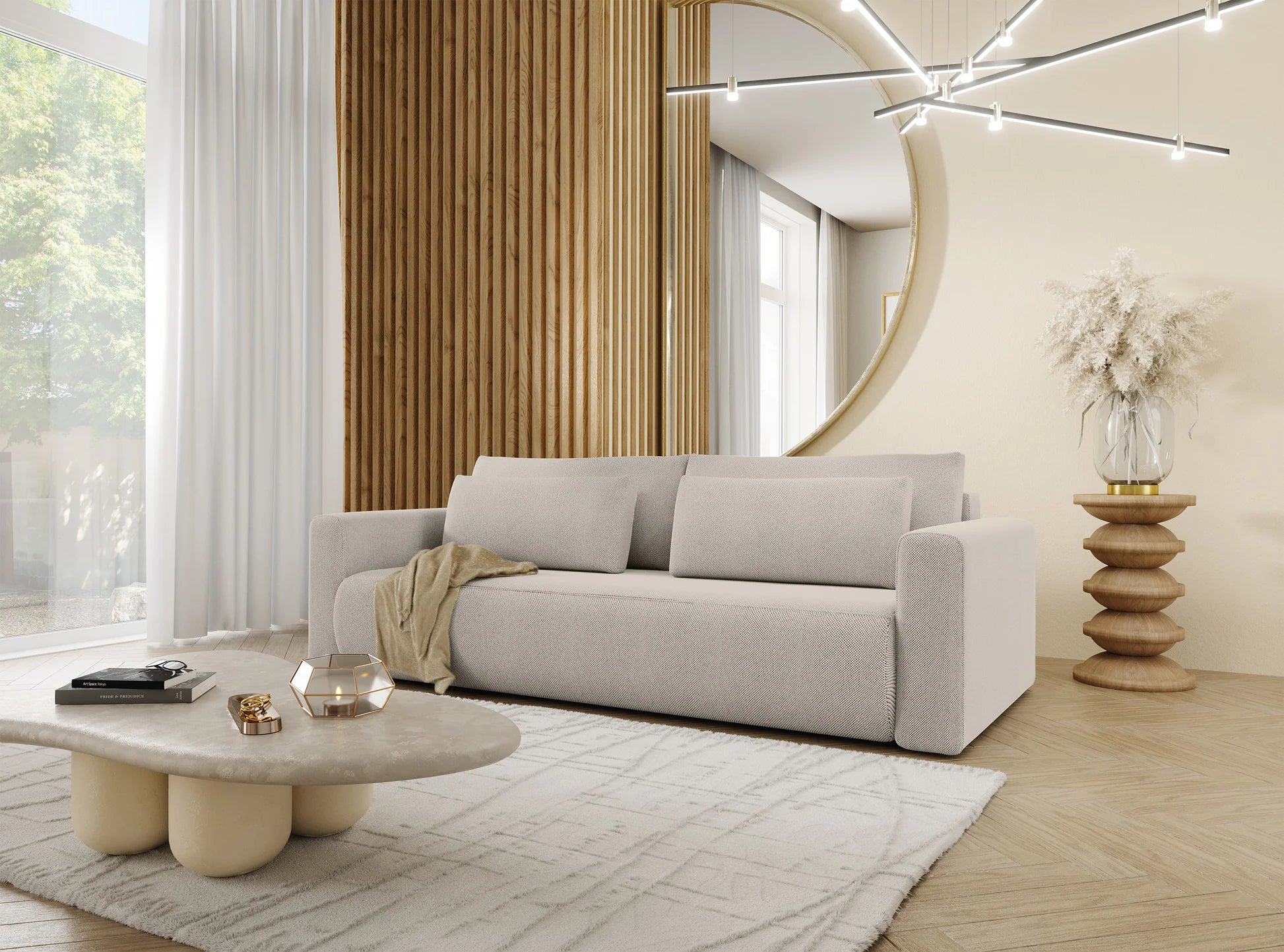 Sofa-lova su daiktadėže Ajwar (Trivietė) įvairių spalvų 4