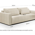 Sofa-lova su daiktadėže Ajwar (Trivietė) įvairių spalvų 9