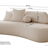 Sofa Balme 253cm, įvairių spalvų