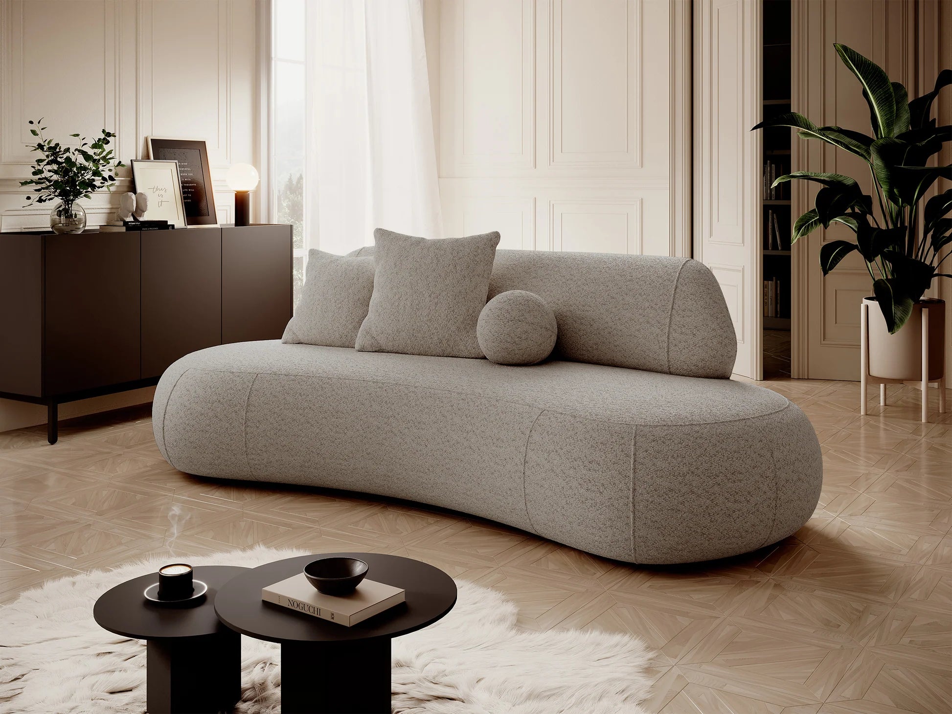 Sofa Balme 253cm, įvairių spalvų 8