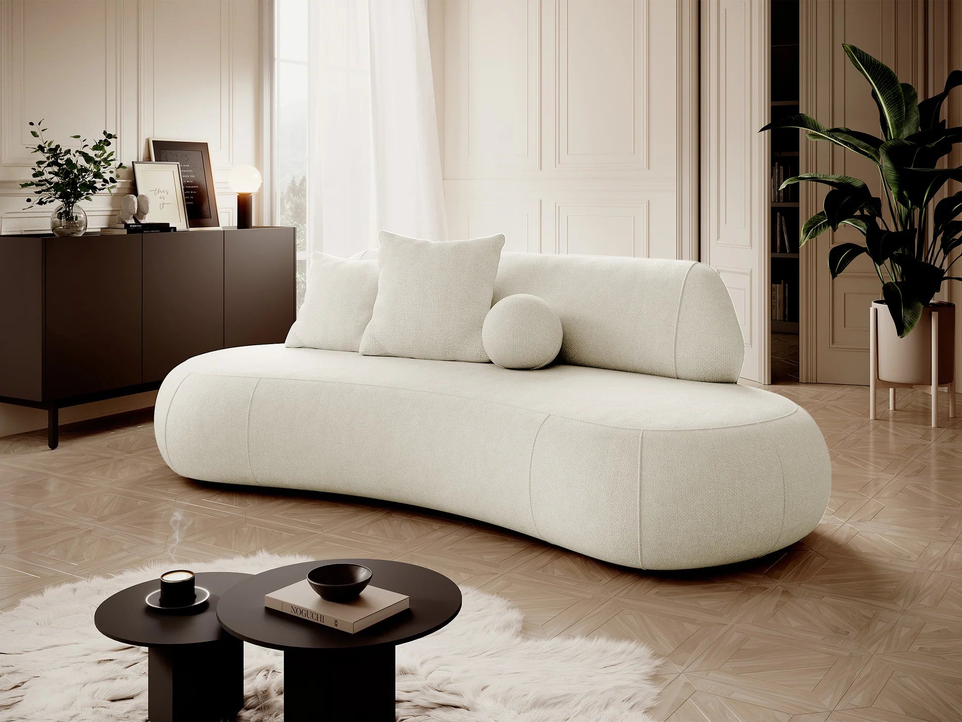 Sofa Balme 253cm, įvairių spalvų 11