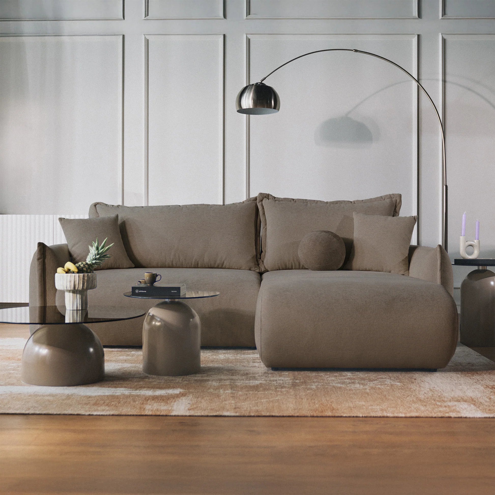 Minkštas kampas Cushi dešininis su miego funkcija, įvairių spalvų 11