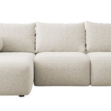 Minkštas kampas su miegojimo funkcija ir daiktadėže Carnos, kairinis