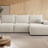 Minkštas kampas su miegojimo funkcija ir daiktadėže Carnos, dešininis