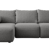 Minkštas kampas su miegojimo funkcija ir daiktadėže Carnos, kairinis