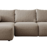 Minkštas kampas su miegojimo funkcija ir daiktadėže Carnos, kairinis