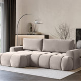 Kampinė sofa-lova Ombo Mini, kairinė