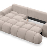 Kampinė sofa-lova Ombo Mini, kairinė