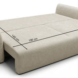 Sofa-lova su daiktadėže Zordo, įvairių spalvų