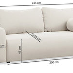 Sofa-lova su daiktadėže Nubelle, įvairių spalvų 3