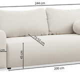 Sofa-lova su daiktadėže Nubelle, įvairių spalvų