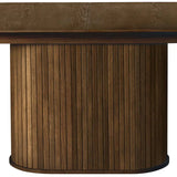 Išskleidžiamas stalas Gativel, dūminto ąžuolo