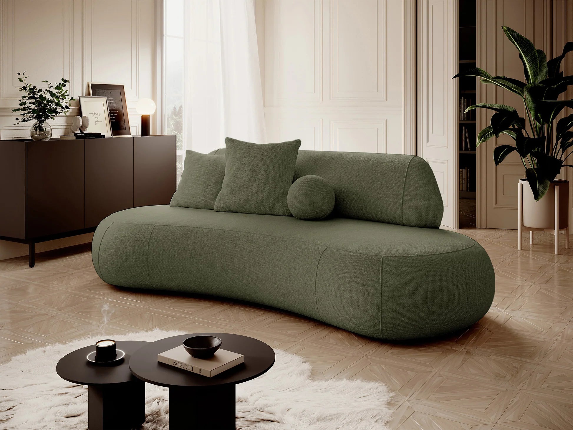 Sofa Balme 253cm, įvairių spalvų 14