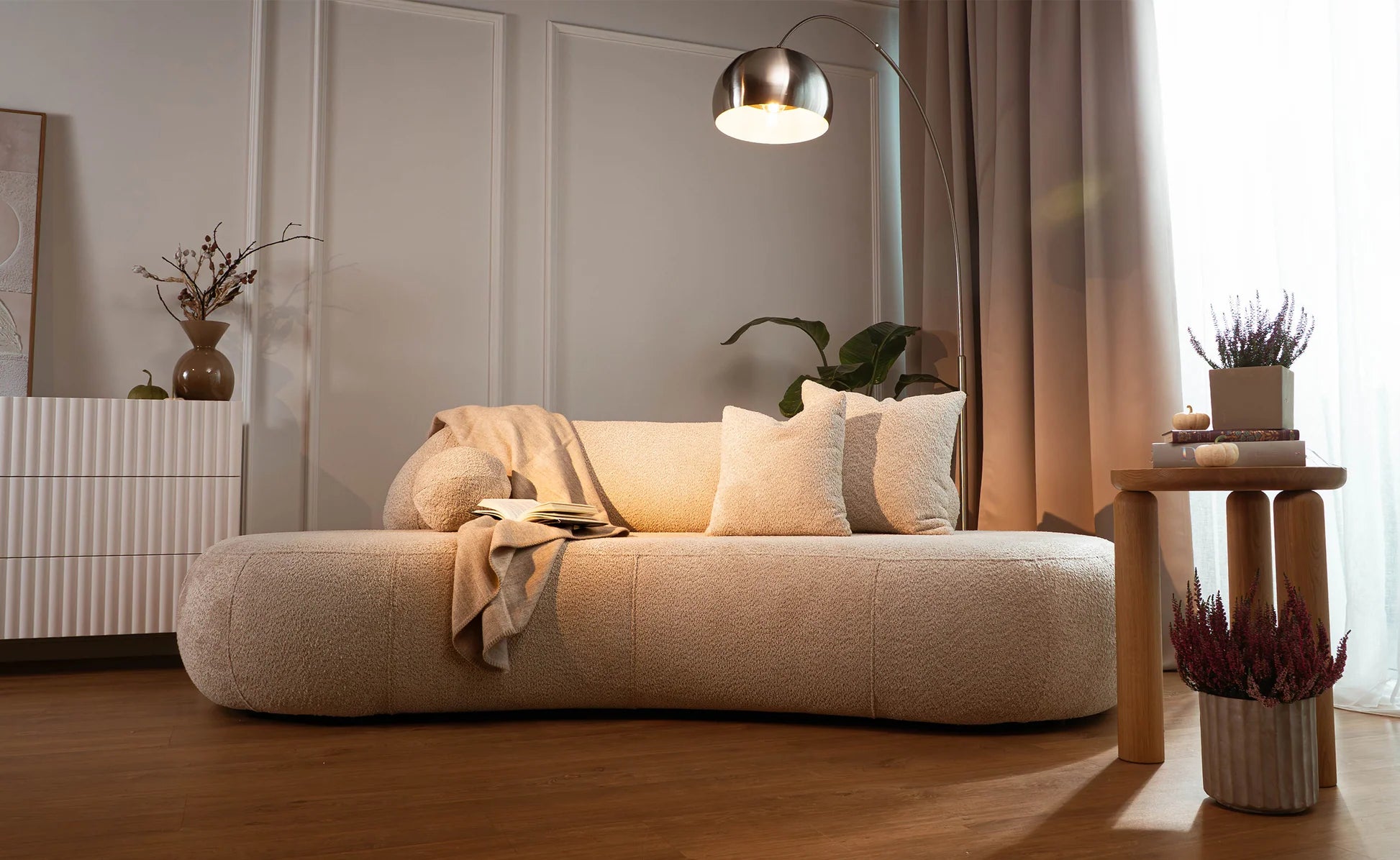 Sofa Balme 253cm, įvairių spalvų