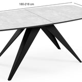 Išskleidžiamas stalas Ferrory, ąžuolo sp.