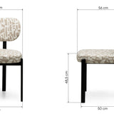 Kėdė Flare, smėlio/kreminė