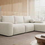 Minkštas kampas su miegojimo funkcija ir daiktadėže Carnos, dešininis