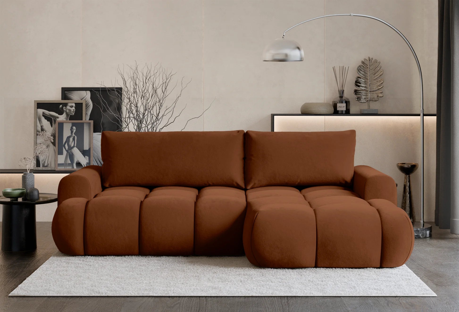 Kampinė sofa-lova Ombo Mini, dešininė 14