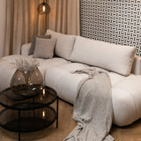 Kampinė sofa-lova Ombo Maxi, kairinė