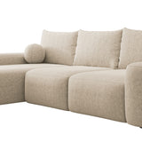 Minkštas kampas su miegojimo funkcija ir daiktadėže Carnos, kairinis