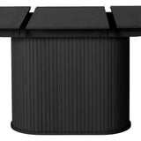 Išskleidžiamas stalas Gativel, juodas