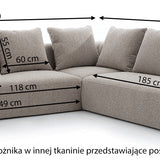 Minkštas kampas Castellina, kairinis