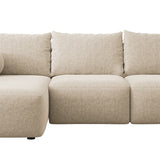 Minkštas kampas su miegojimo funkcija ir daiktadėže Carnos, kairinis