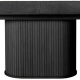 Išskleidžiamas stalas Gativel, juodas