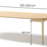 Išskleidžiamas stalas Plot, 120 cm