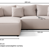 Minkštas kampas Serelto, dešininis