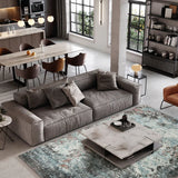 Kilimas Sintra Teal Peach