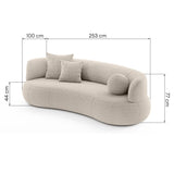 Trivietė sofa DELTA SAND