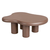 Netaisyklingos formos kavos staliukas VERSALI rudas