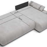 Kampinė sofa Armone, kairinė